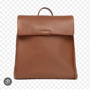 Storksak St. James Convertible Leather Diaper Backpack